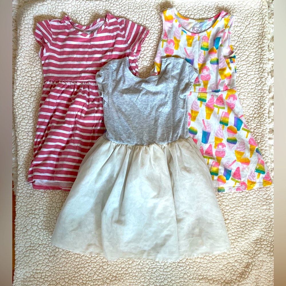 Set of three dresses, girls size 4T